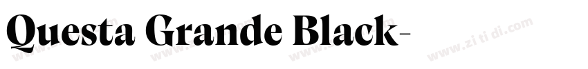 Questa Grande Black字体转换